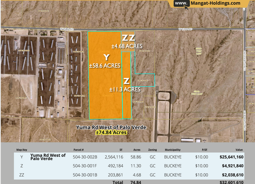 Primary Photo Of 29719 W Yuma Rd, Buckeye Land For Sale