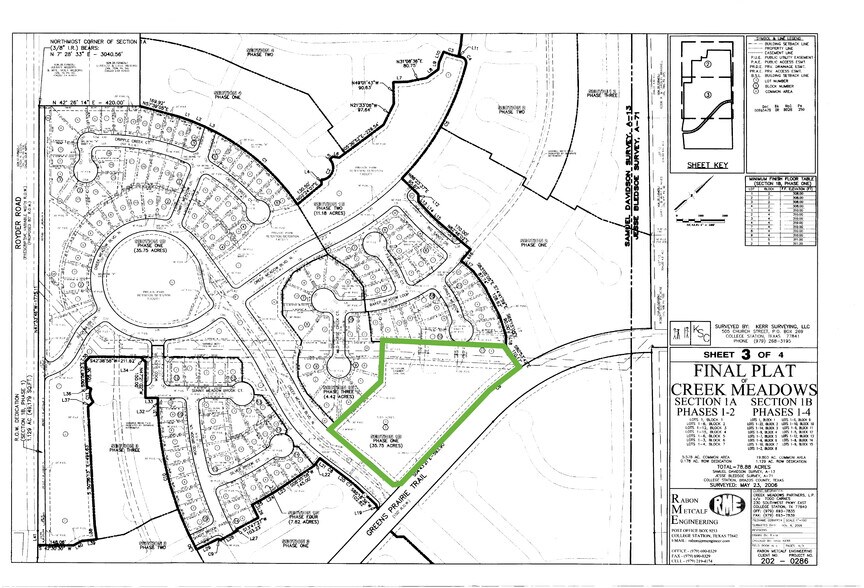 More Photos Of Greens Prairie Rd & Creek Meadow Blvd, College Station Land For Sale