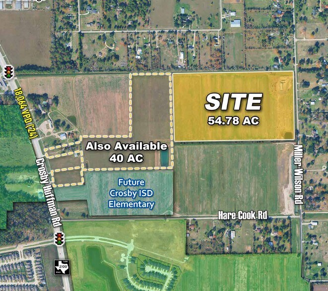 Primary Photo Of 18345 Miller Wilson Road, Crosby Land For Sale