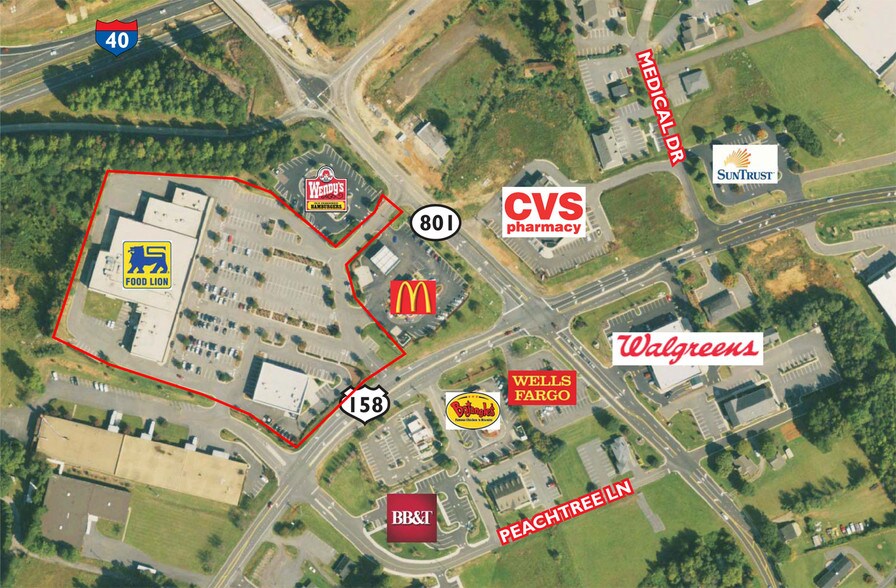 More Photos Of 5275-5289 US Hwy 158, Advance Storefront For Lease