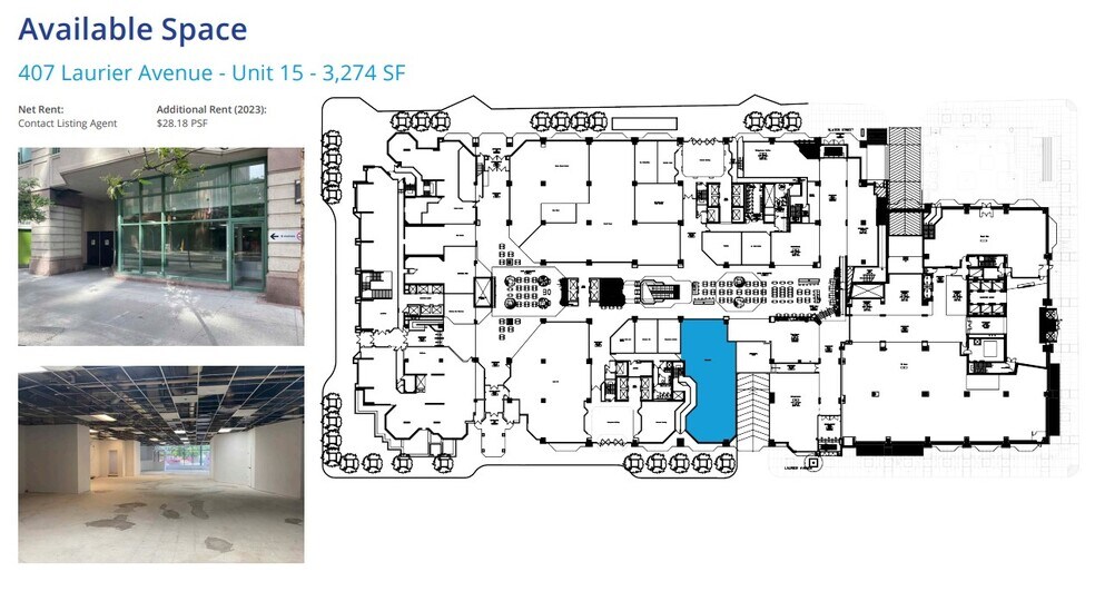 More Photos Of 407 Laurier Ave W, Ottawa General Retail For Lease