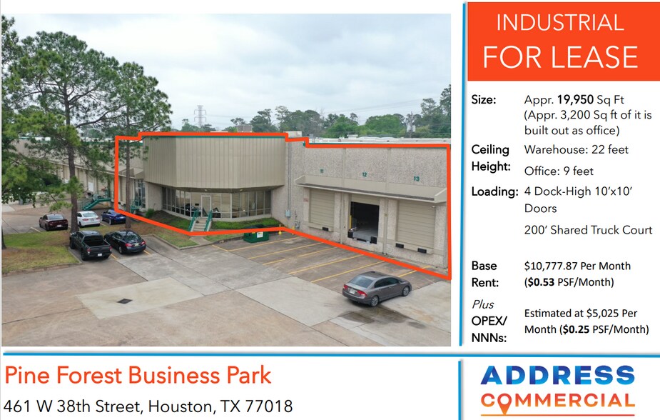 More Photos Of 455-465 W 38th St, Houston Warehouse For Lease