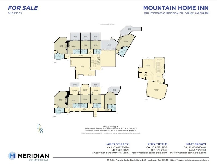 More Photos Of 810 Panoramic Hwy, Mill Valley Hotel For Sale