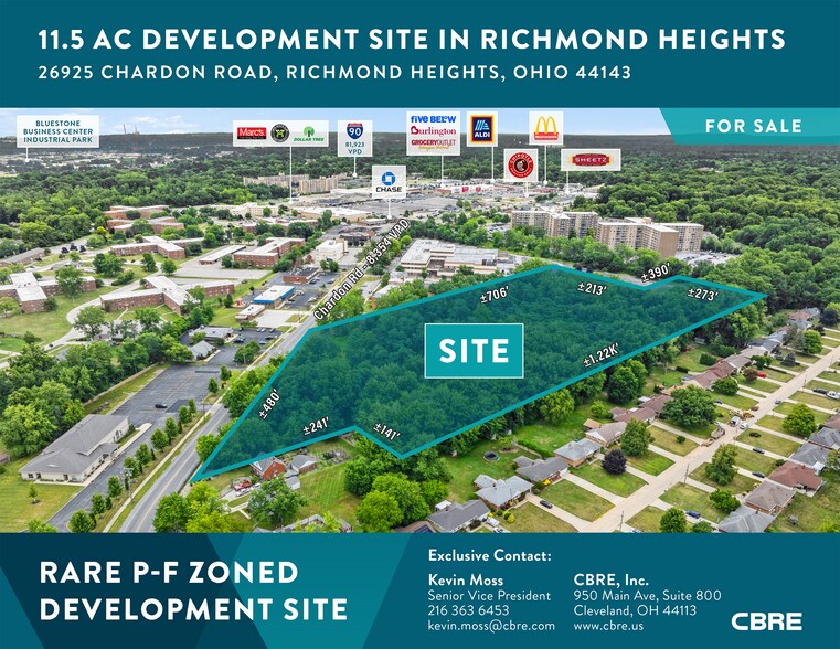 Primary Photo Of Chardon Rd @ Brush, Richmond Heights Land For Sale