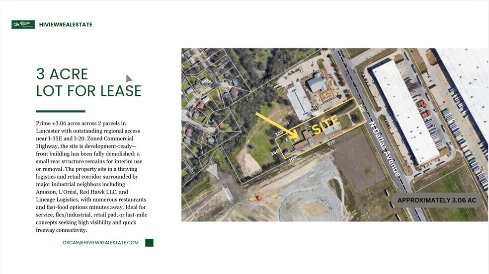 More Photos Of 3903 Dallas ave, Lancaster Land For Lease