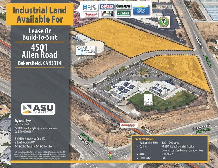 Primary Photo Of 4501 Allen Rd, Bakersfield Land For Sale