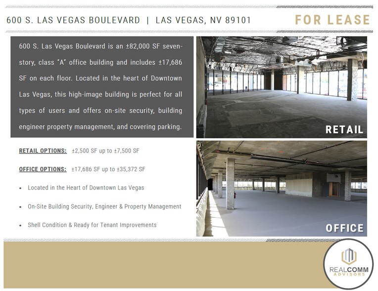 More Photos Of 600 S Las Vegas Blvd, Las Vegas Loft Creative Space For Lease