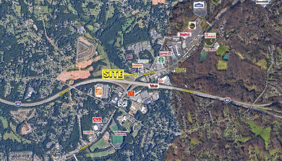 Primary Photo Of 307 Smokey Park Hwy, Asheville Fast Food For Lease