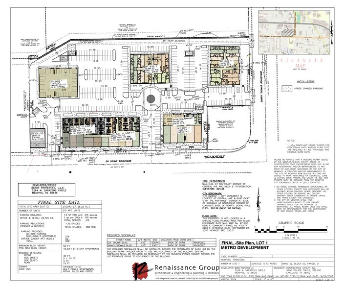 Primary Photo Of 410 E.H.Crump blvd, Memphis Land For Sale