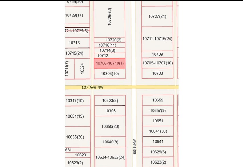 Primary Photo Of 10710 103 St NW, Edmonton Land For Lease
