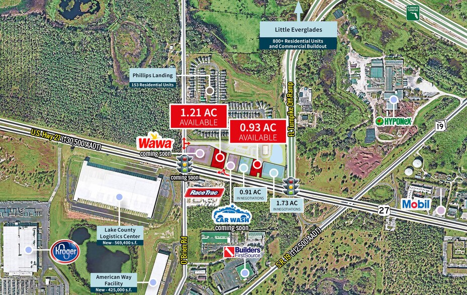 More Photos Of US Hwy 27 & O'Brien Road, Groveland Land For Lease