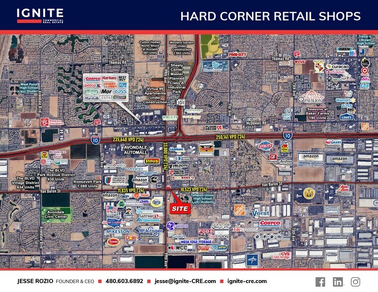 More Photos Of Hard Corner Pad Available, Tolleson Land For Lease