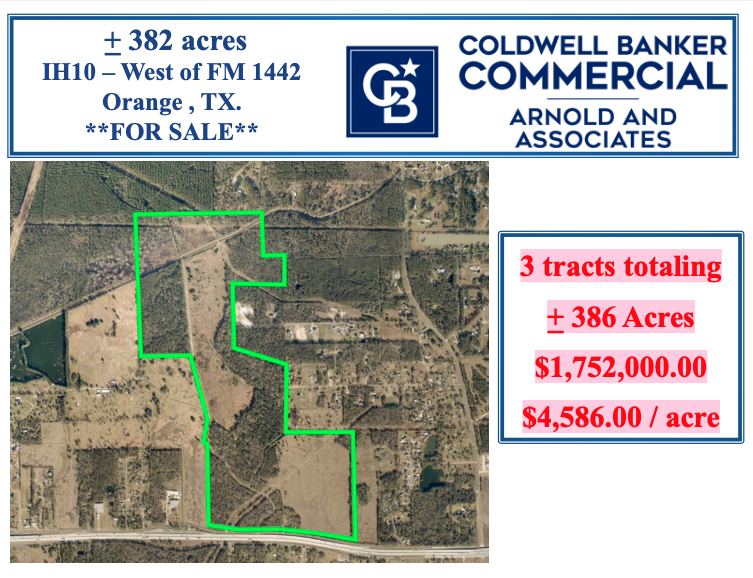 Primary Photo Of TBD Interstate 10 Access, Orange Land For Sale