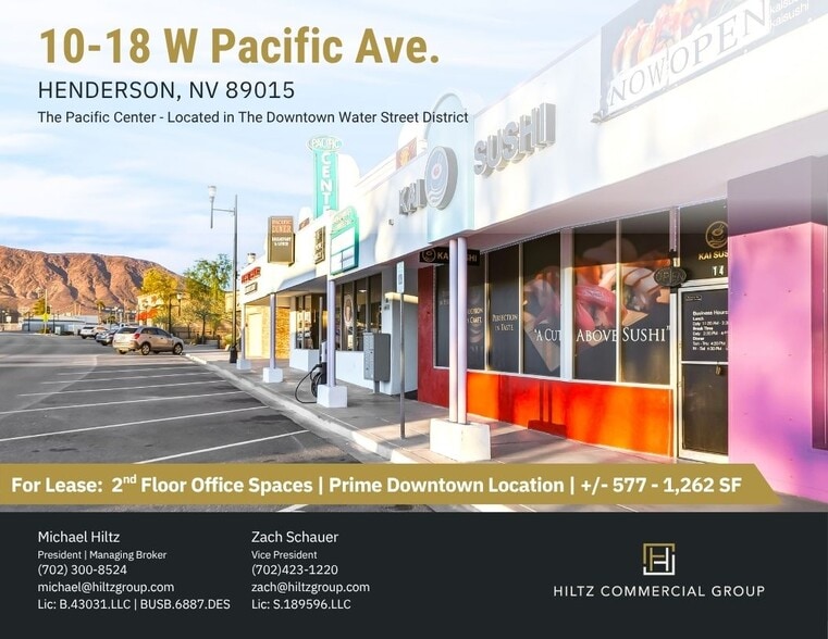 Primary Photo Of 16 W Pacific Ave, Henderson Storefront Retail Office For Lease
