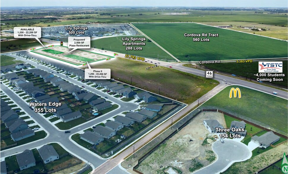 More Photos Of Highway TX-46 & Waters Edge, Seguin General Retail For Lease