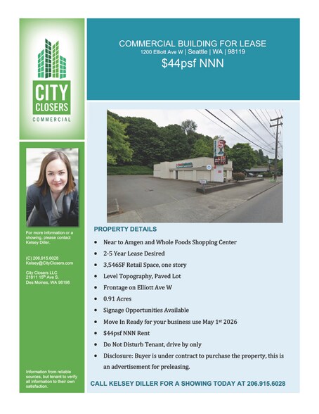 More Photos Of 1154 W Elliott Ave, Seattle General Retail For Lease