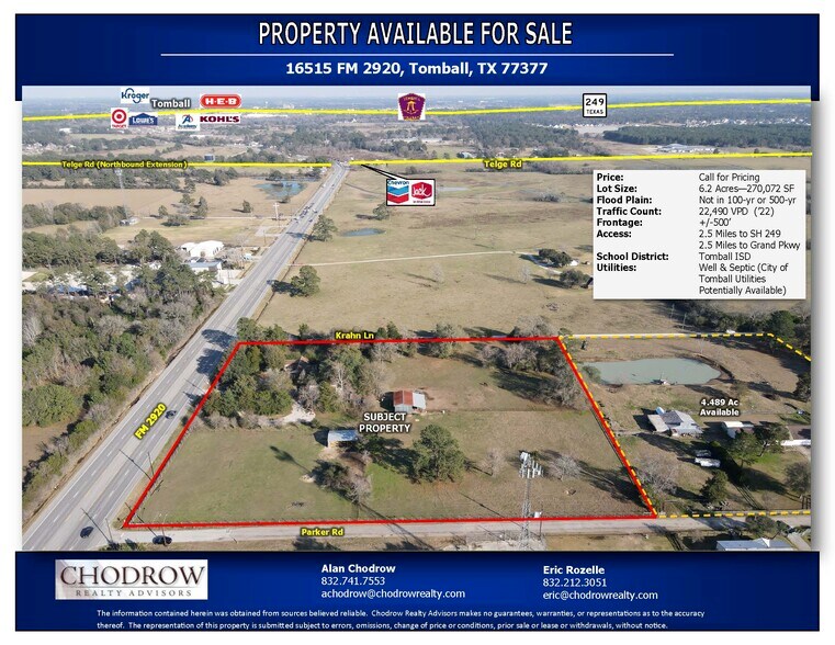 Primary Photo Of 16515 FM 2920, Tomball Land For Sale
