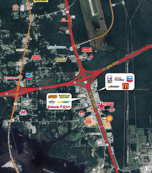 More Photos Of 6600 N Highway 63, Moss Point Fast Food For Lease