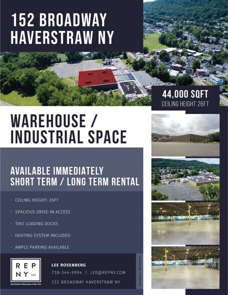 More Photos Of 152 Broadway, Haverstraw Warehouse For Lease