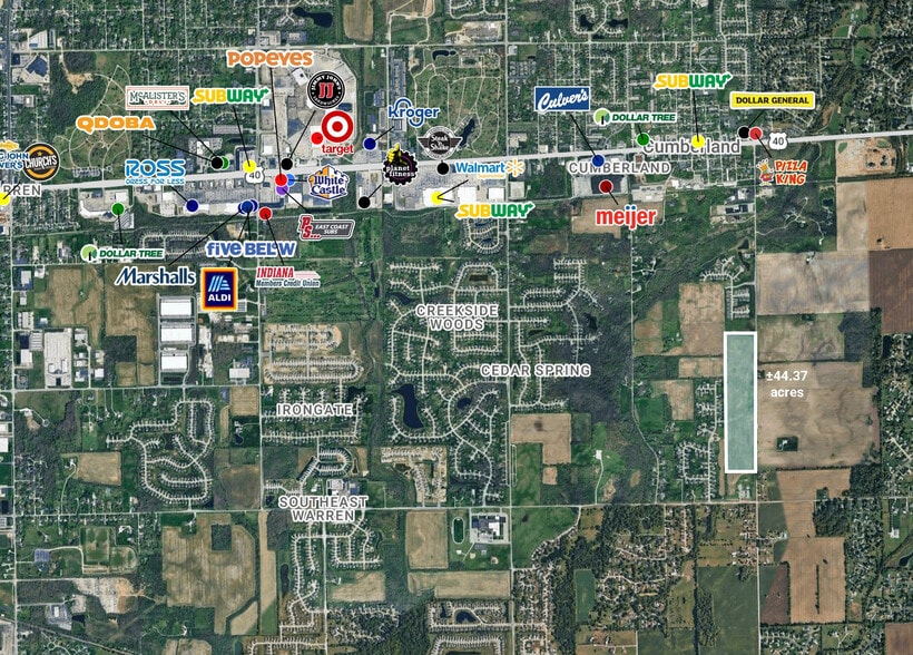 Primary Photo Of 1000 S CARROLL Rd, Indianapolis Land For Sale