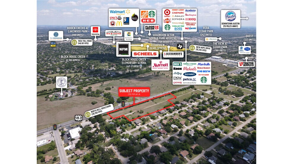Primary Photo Of 2702-2508 Poplar ln, Cedar Park Land For Sale