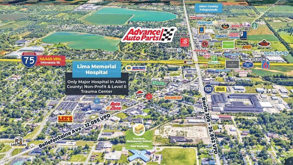 More Photos Of 1133 Bellefontaine Ave, Lima Freestanding For Sale