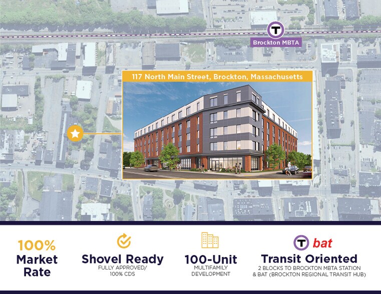 Primary Photo Of 117 N Main St, Brockton Land For Sale