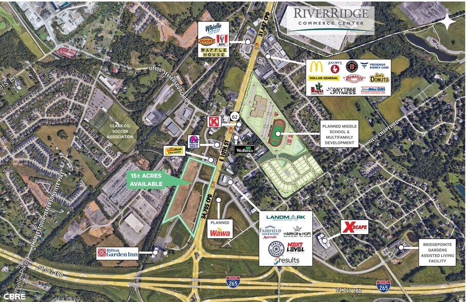 Primary Photo Of E. Hwy 62 Hwy @ Water Tower Rd, Jeffersonville Land For Sale