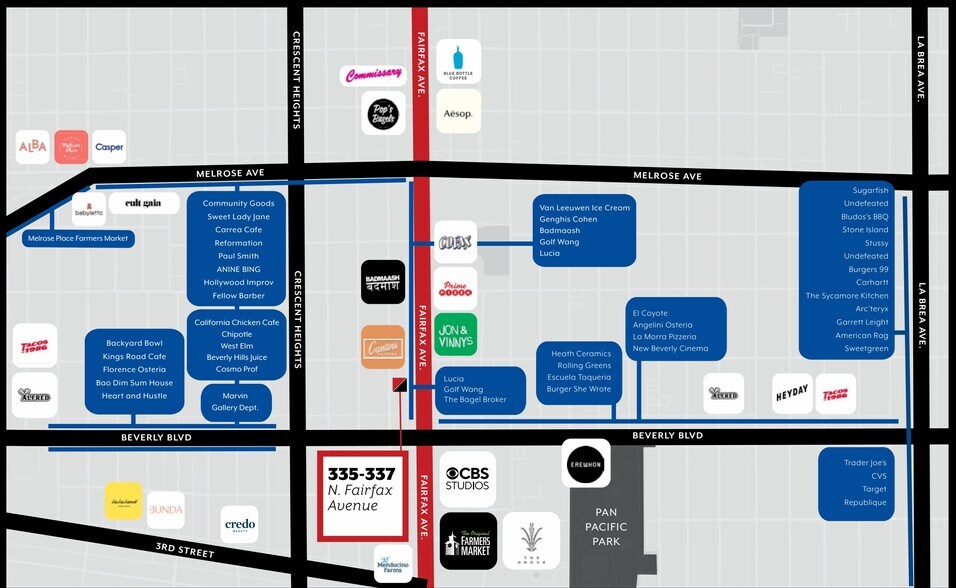 More Photos Of 335 N Fairfax Ave, Los Angeles General Retail For Lease