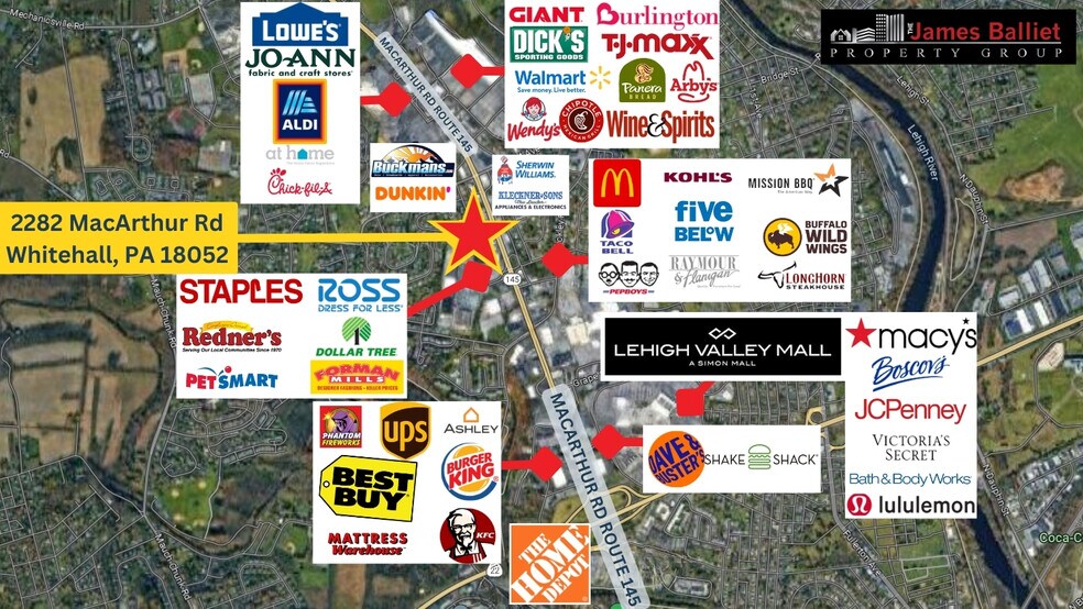 More Photos Of 2282 MacArthur Rd, Whitehall Freestanding For Lease