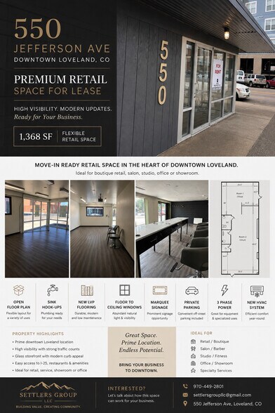 Primary Photo Of 540-550 N Jefferson Ave, Loveland Freestanding For Lease