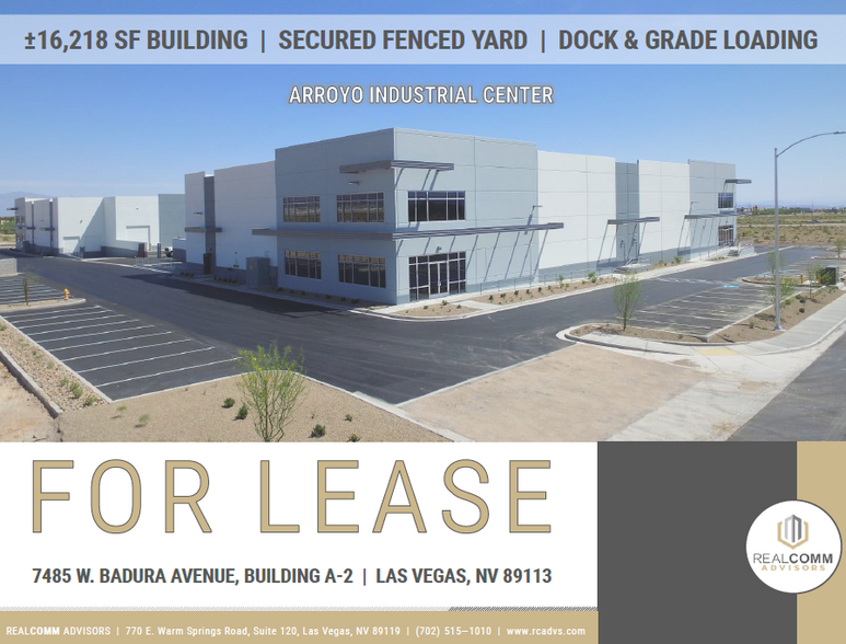 Primary Photo Of 7485 W Badura Ave, Las Vegas Warehouse For Lease