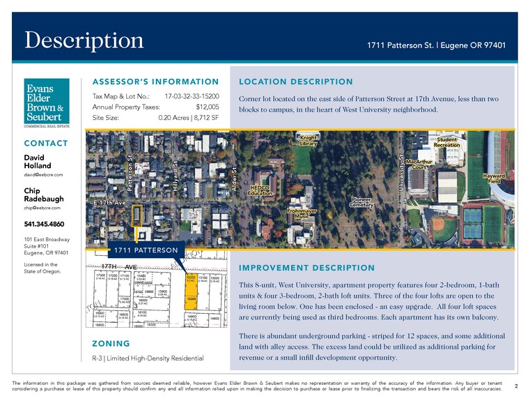 More Photos Of 1711 Patterson St, Eugene Apartments For Sale