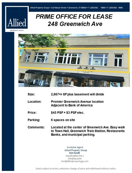 Primary Photo Of 244 Greenwich Ave, Greenwich Storefront For Lease