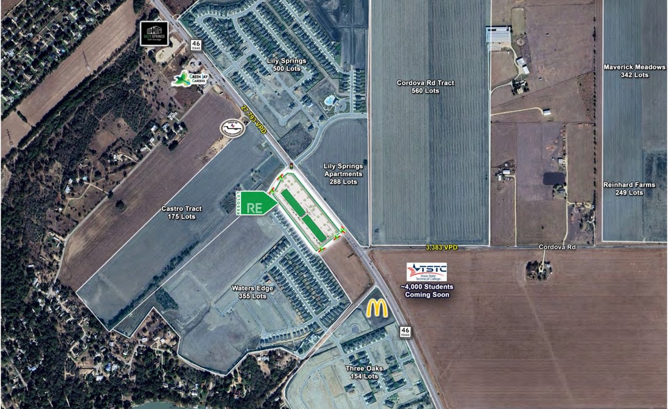 More Photos Of Highway TX-46 & Waters Edge, Seguin General Retail For Lease