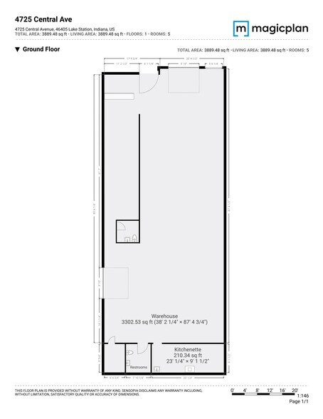 More Photos Of 4725 Central Ave, Lake Station Freestanding For Lease