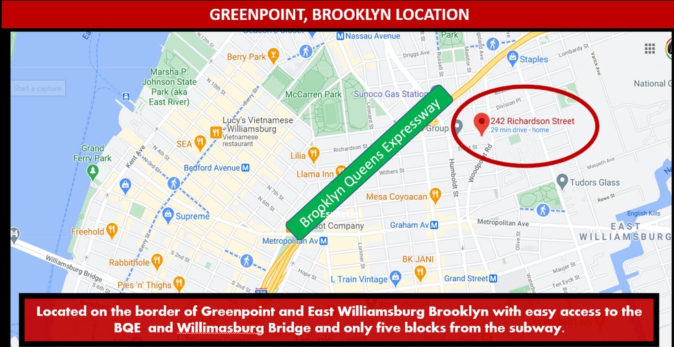 More Photos Of 242 Richardson St, Brooklyn Warehouse For Lease