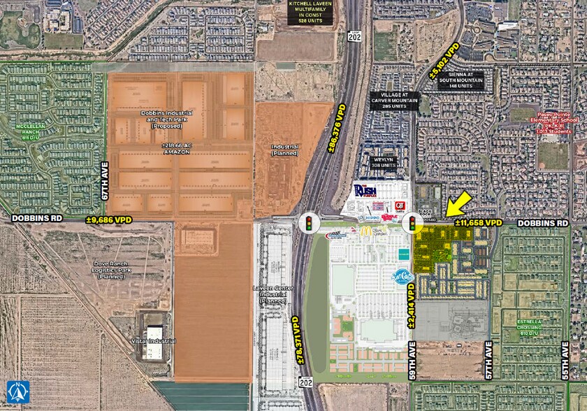 Primary Photo Of 59th Ave @ Dobbins, Laveen Land For Lease