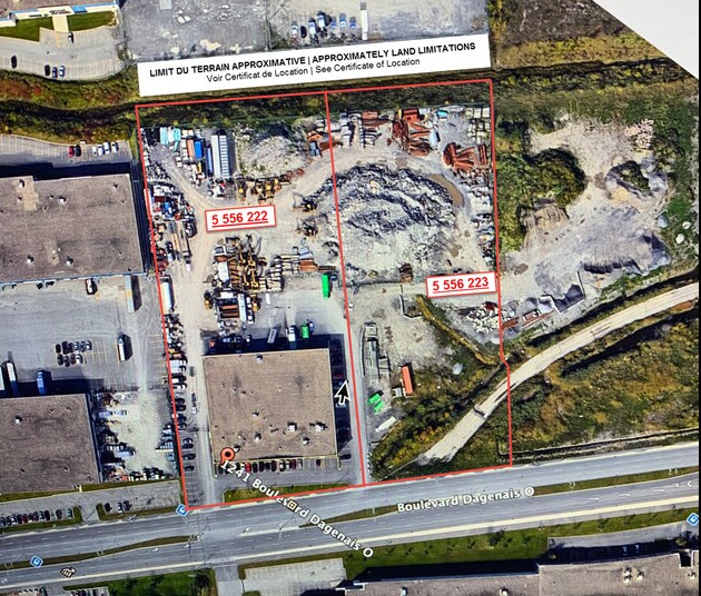 More Photos Of Boul Dagenais O, Laval Land For Lease
