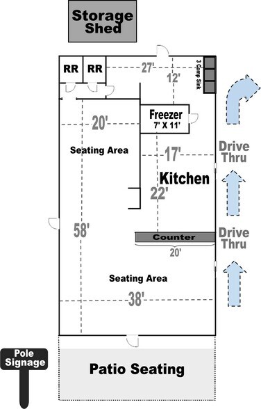 More Photos Of 609 W Broadway St, Fritch Fast Food For Lease