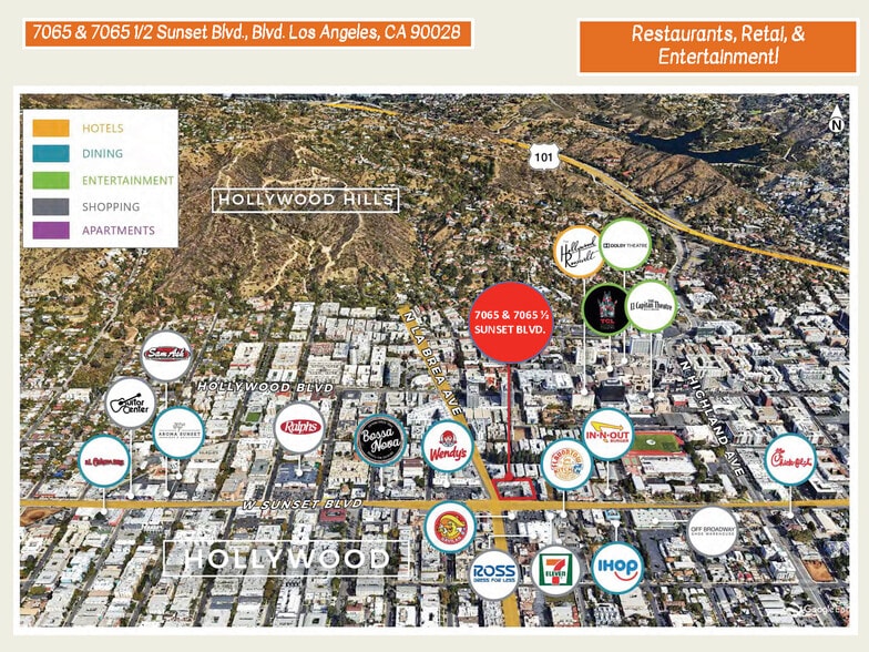 More Photos Of 7055-7077 W Sunset Blvd, Los Angeles Restaurant For Lease