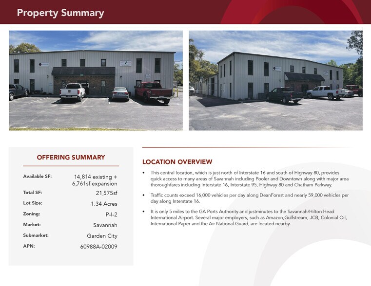 More Photos Of 1620 Dean Forest Rd, Savannah Flex For Lease