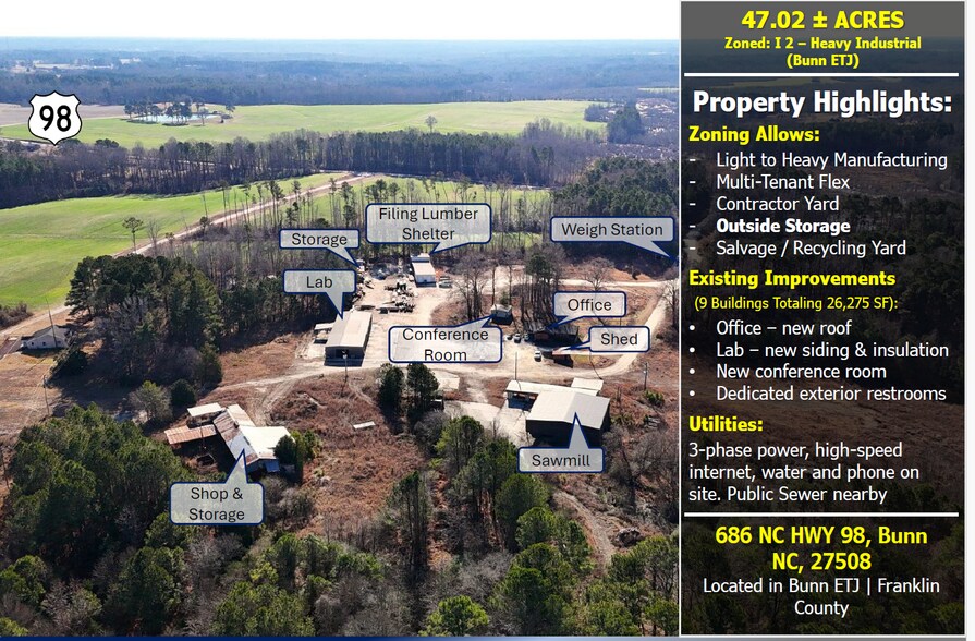 More Photos Of 686 NC 98 Hwy W, Bunn Land For Sale