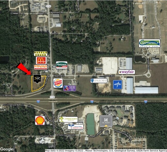 More Photos Of Service Rd @ LA-3158, Hammond Land For Sale