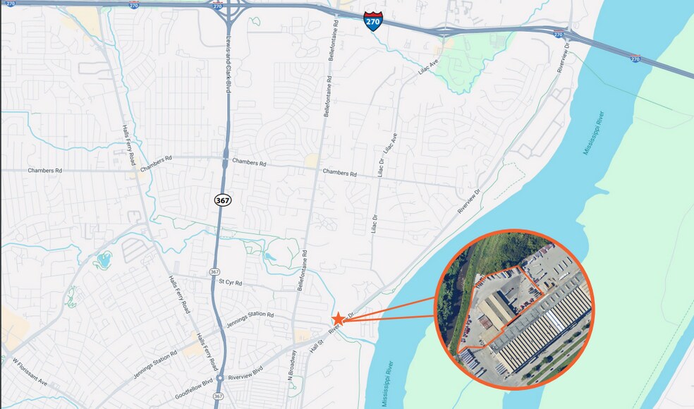 More Photos Of 9215 Riverview Dr, Saint Louis Manufacturing For Lease