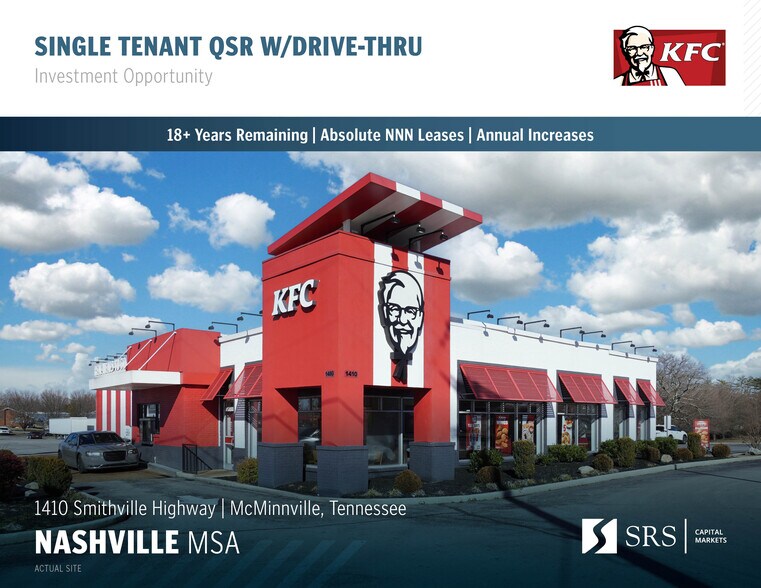 Primary Photo Of 1410 Smithville Hwy, McMinnville Fast Food For Sale