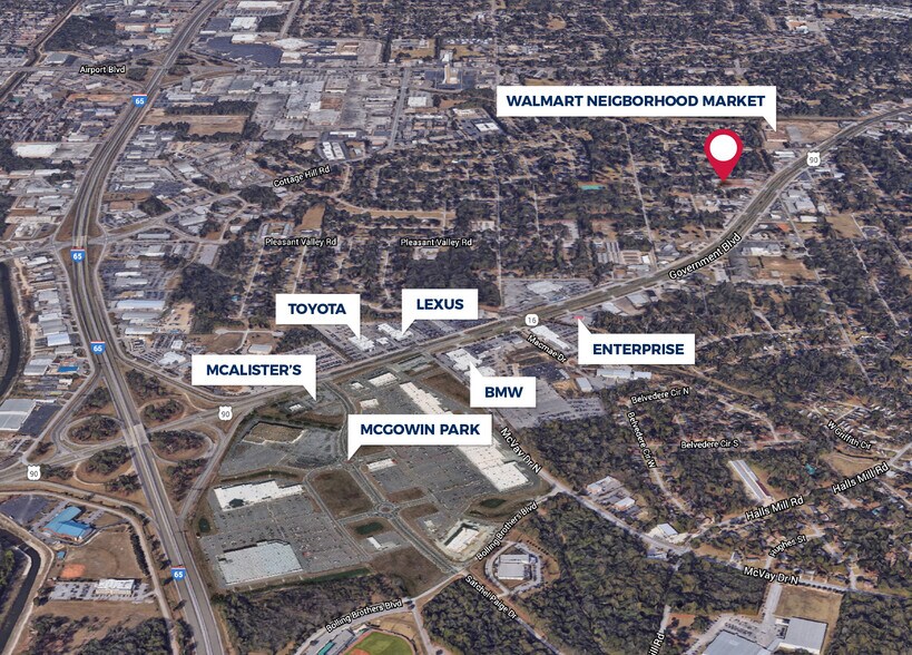 More Photos Of 2694 Government Blvd, Mobile Warehouse For Lease