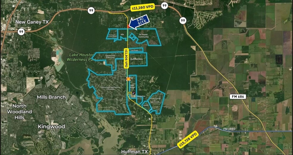 Primary Photo Of 31574 Huffman Cleveland Rd, Huffman Land For Sale