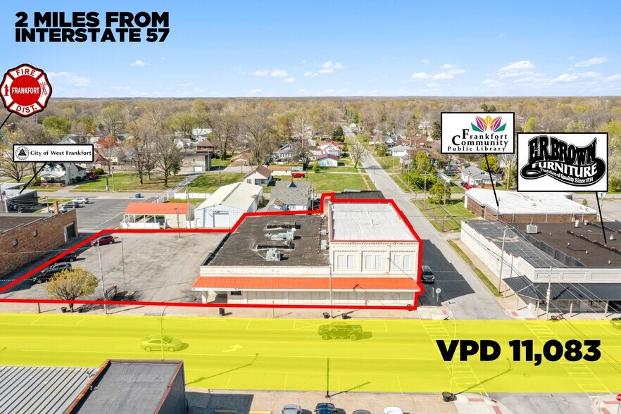 More Photos Of 327 E Main St, West Frankfort Freestanding For Lease