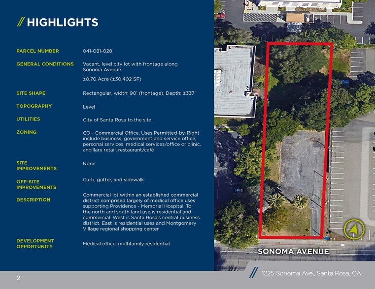More Photos Of 1225 Sonoma Ave, Santa Rosa Land For Sale